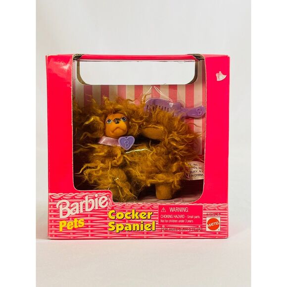 Vintage 1998 Barbie Pets Cocker Spaniel Dog Mattel New In Box - Picture 1 of 6
